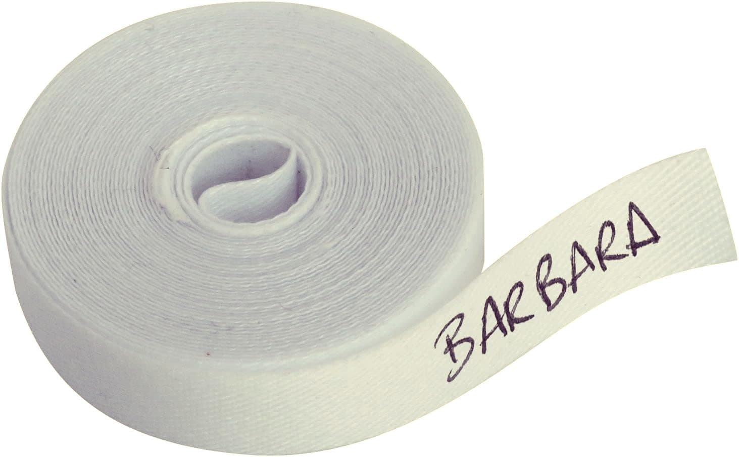 Fabric Tape Roll, Iron-on Label for Marking Clothes, Write with Pen, 3m x 1cm, Ideal for Children's School Nursery Nursing Home - White, Material: Tela Termoadhesiva