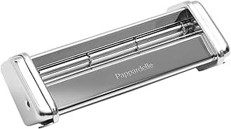 Marcato Pasta Machine Attachment, for Pappardelle, 50 mm Cut, Chromed Steel, Made in Italy, Compatible with Atlas 150 and Atlasmotor, Pasta Cutter Kitchen Accessory. Pasta Shape: Pappardelle