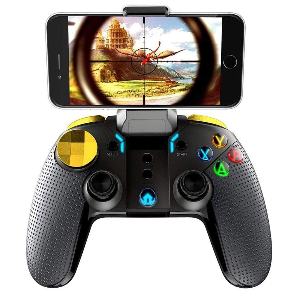 MQQ Mobile Game Controller Wireless Gamepad Multimedia Game Controller Compatible with iOS Android Phone Window PC Directly connected to Android Iphone