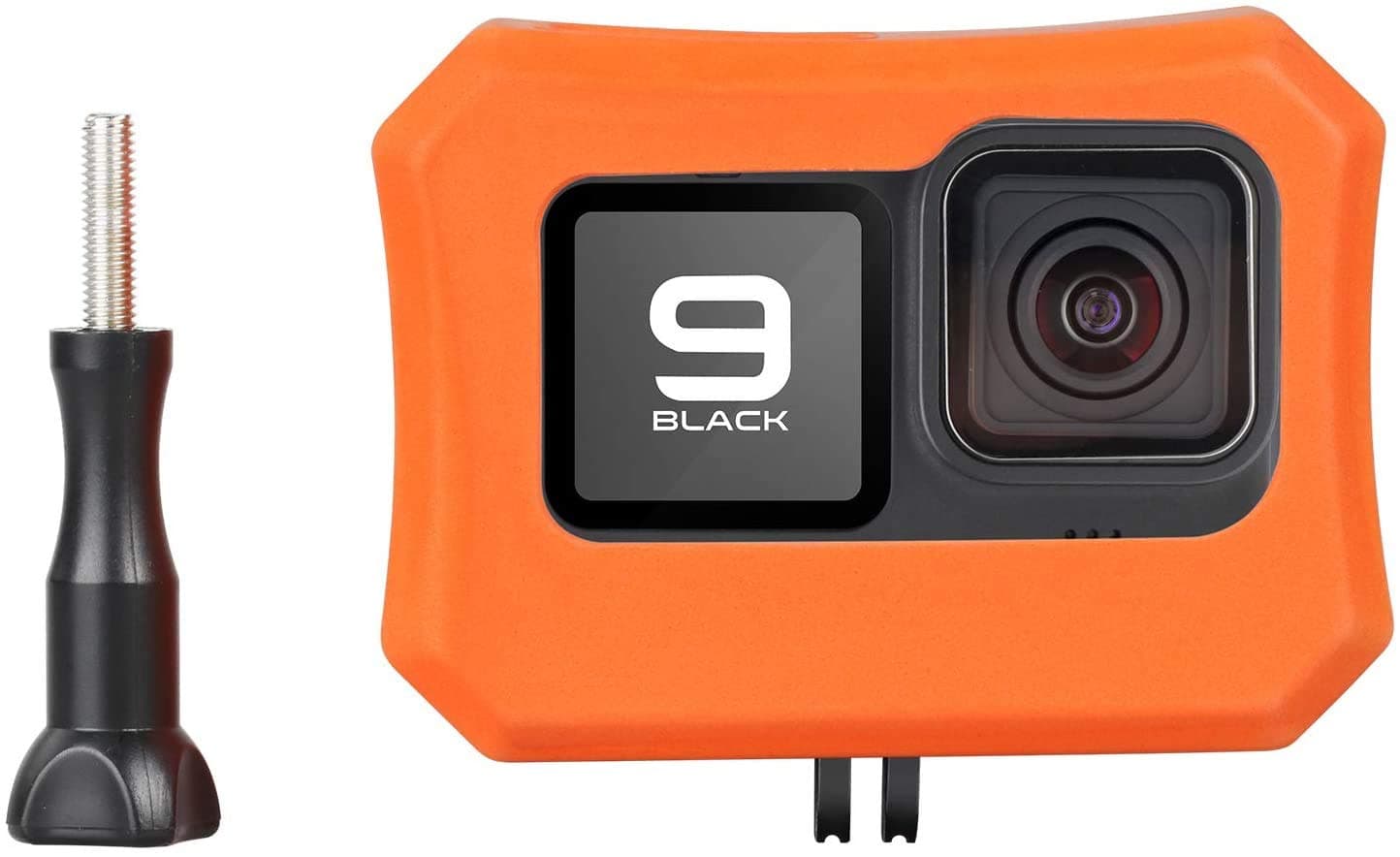 Floaty Case for GoPro Hero 9 Black, Floating Case with Long Screw for Snorkeling, Surfing, Wakeboarding, GoPro Hero 9 Accessories