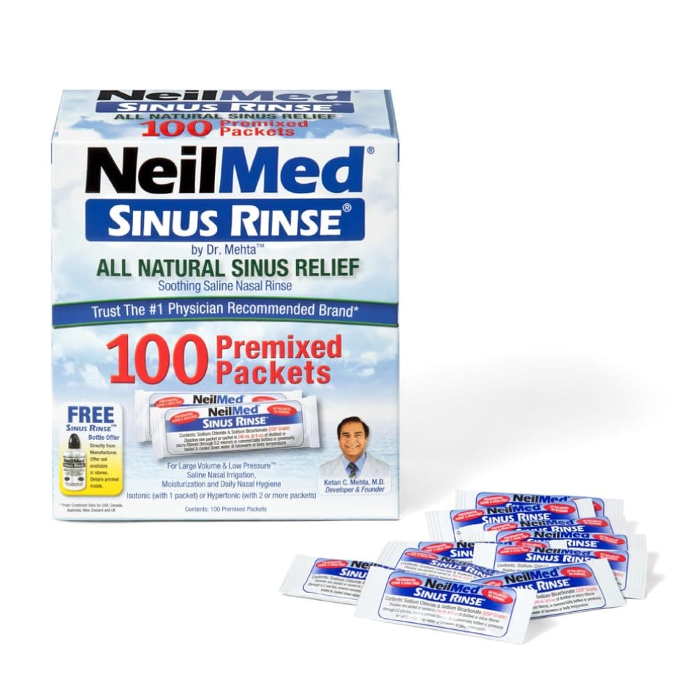 Neilmed Sinus Rinse - 120 Pre-Mixed Sachets