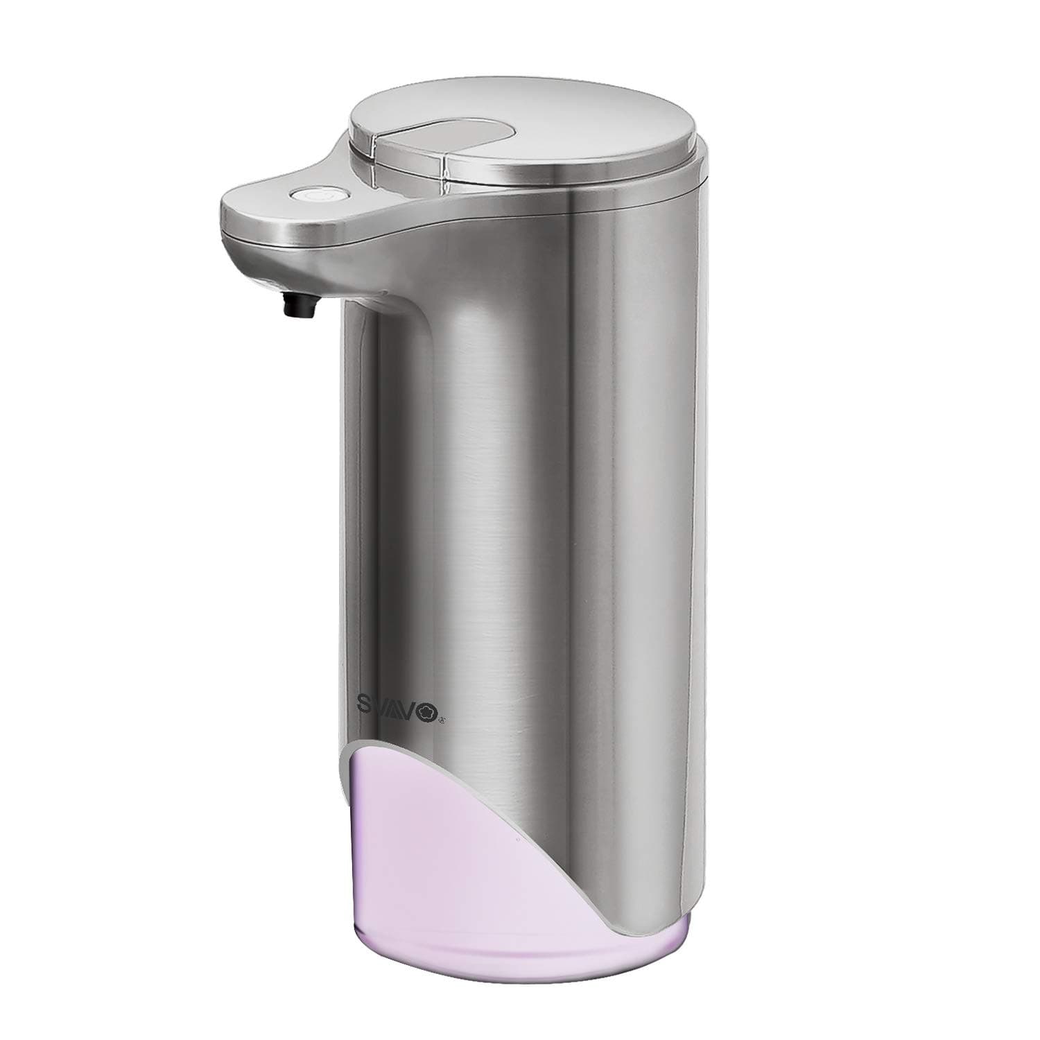 SVAVO Automatic Foaming Soap Dispenser, 0.25s Smart Infrared Sensor Touchless Countertop Soap Dispensers Pump for Home and Commercial Place, Adjustable Foam Volume, 10oz 280ml (Nickel)