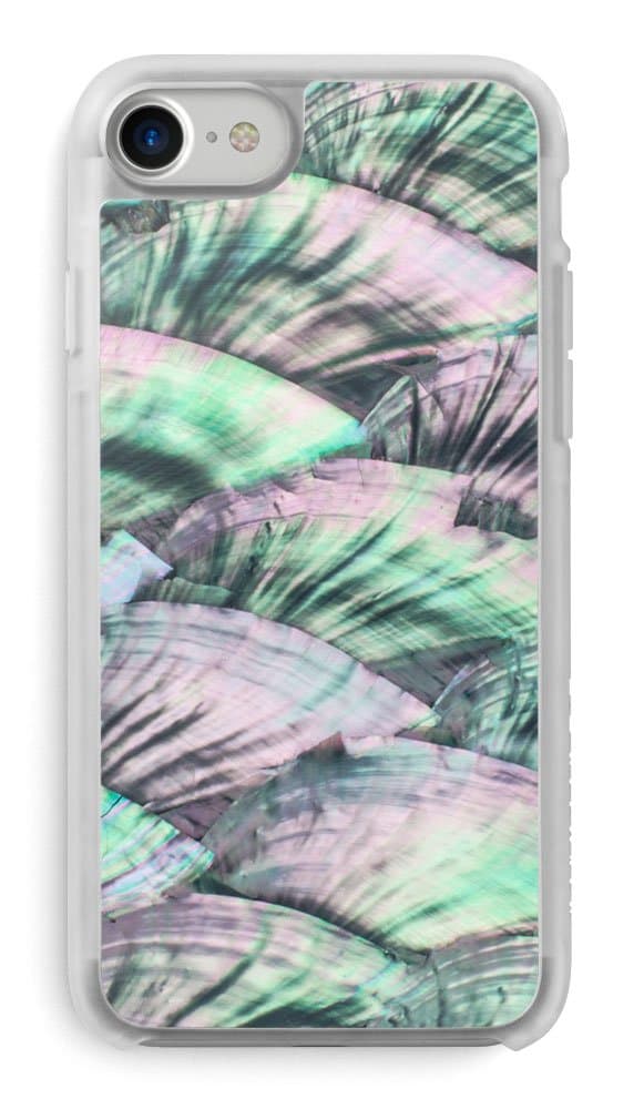 Recover Green Abalone Shell iPhone 8 Case/iPhone 7 Case/iPhone 6 Case (NOT Plus). Ultra Slim Protective Iridescent Seashell Cover for iPhone 8/7/6 (Green)