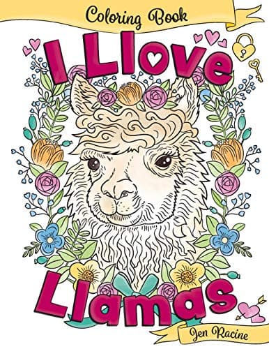 I Llove Llamas Coloring Book