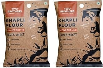 Two Brothers Organic Farms Khapli Atta (Emmer Long Wheat Flour), Stoneground - 10Kg
