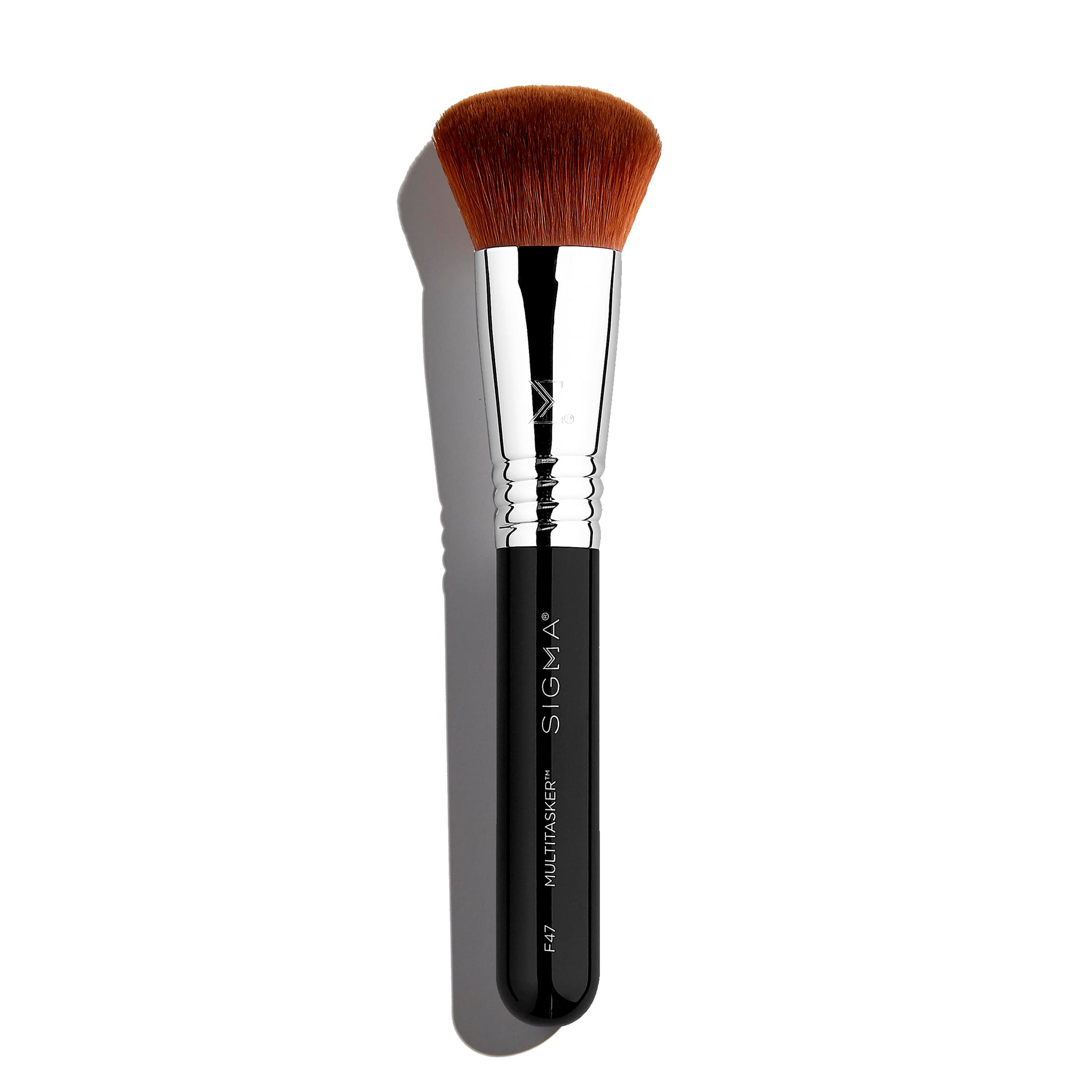 F47 Multitasker Makeup Brush – Multi-Use Face Makeup Brush for Blending, Contouring, & Buffing, Use with Foundation, Blush, Bronzer, Contour, or Highlighter (1 Brush)