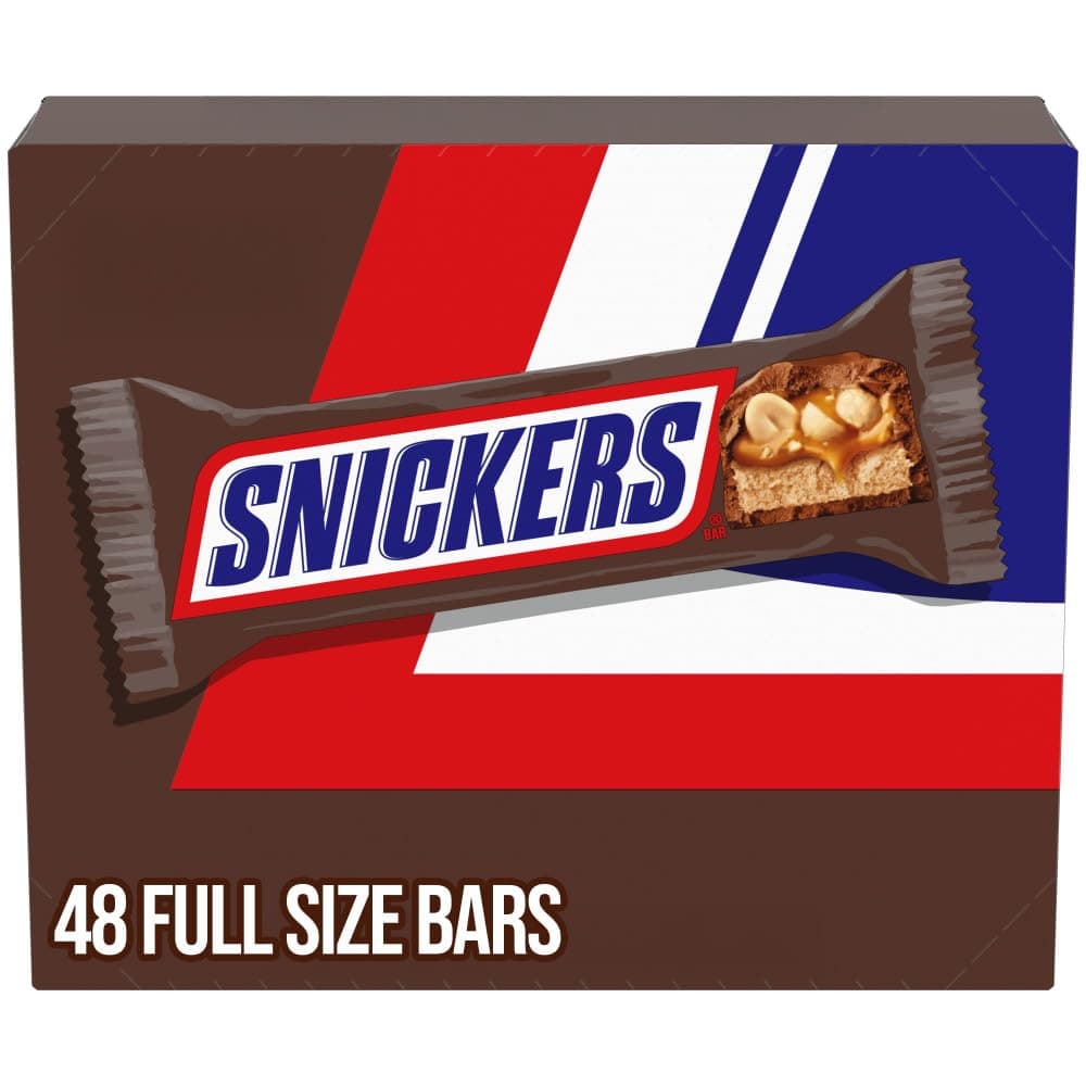 Full Size Bulk Milk Chocolate Candy Bars, 1.86 oz Bar, 48 ct Box