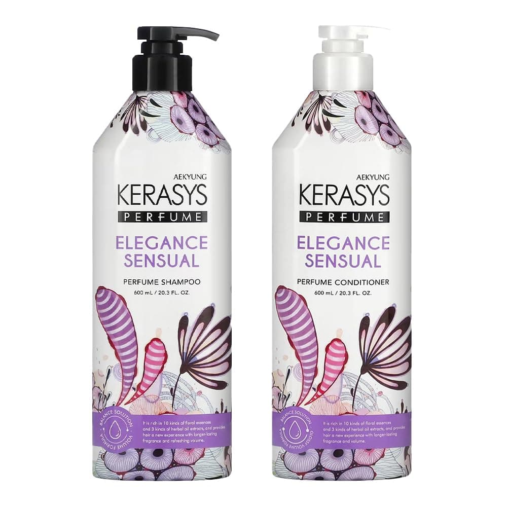 Kerasys Elegance Sensual Perfumed Shampoo+Conditioner 600mlx2