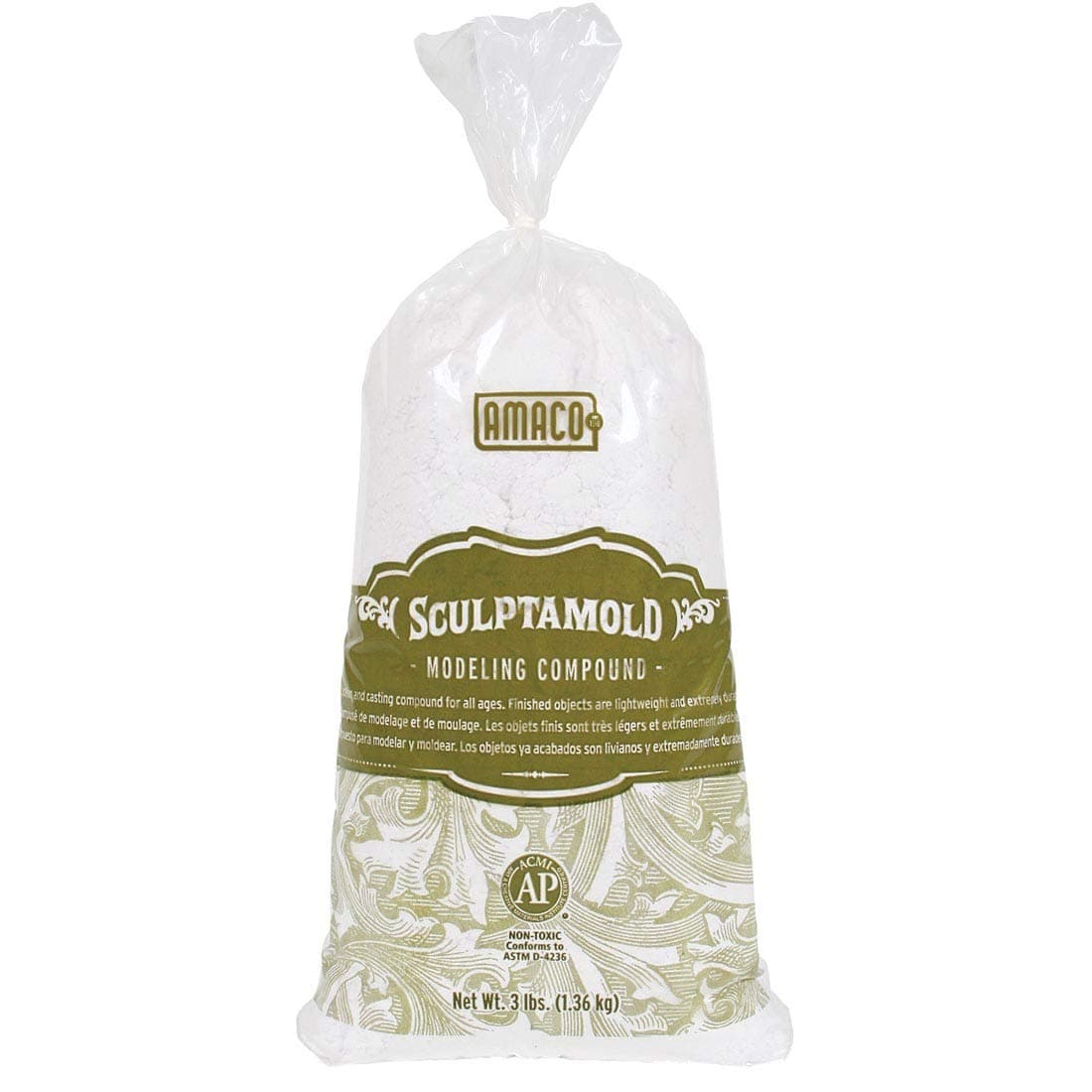 AMACO AMO41821 SC3 Sculptamold Modeling Compound, 3 lb.