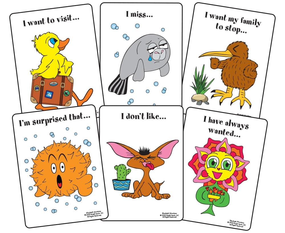 Bright Spots Thoughts and Feelings: A Sentence Completion Card Game Card Games