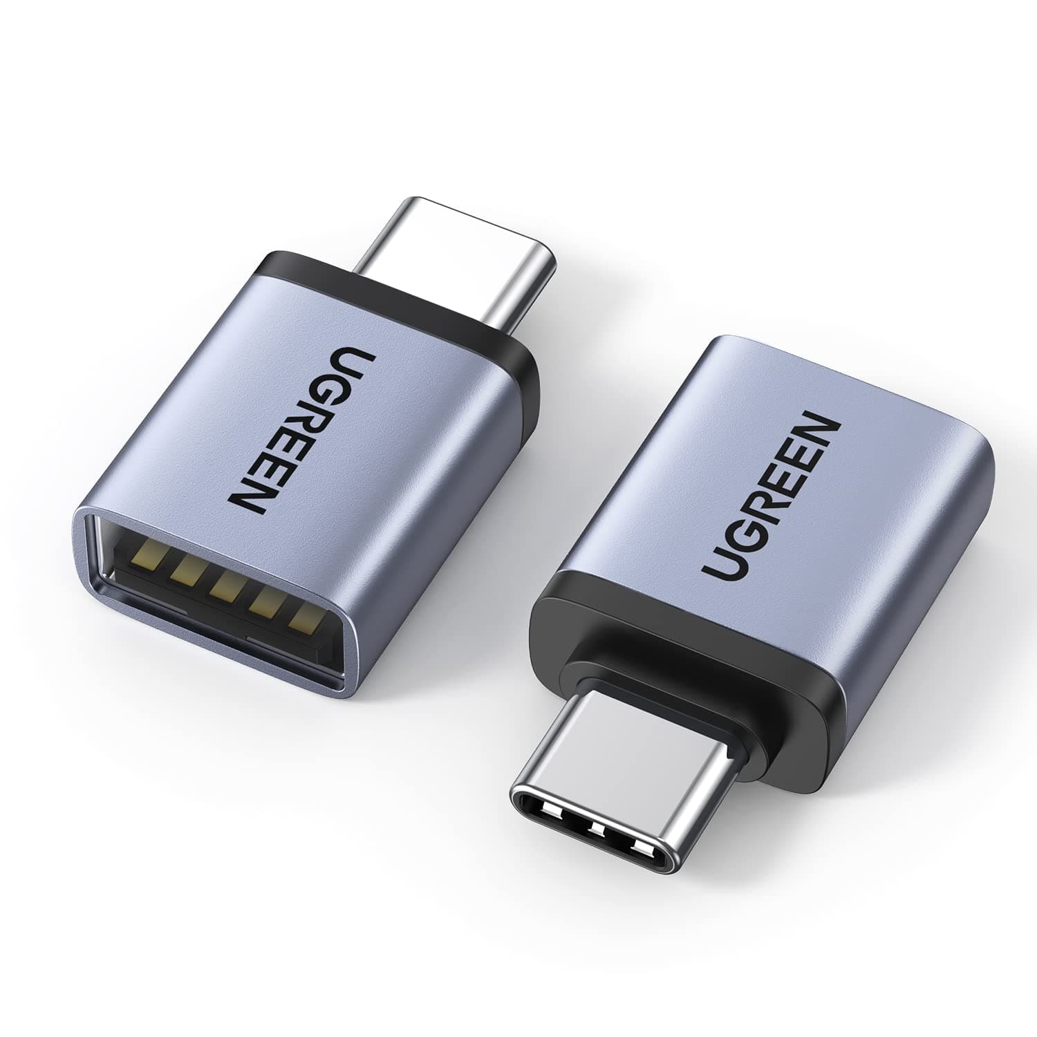 UGREEN USB C to USB Adapter(2 Pack), 10Gbps USB-C 3.2 to USB 3.0 Female Adaptor, OTG Converter Compatible with iPhone 15/16, MacBook Pro/Air, iPad Pro/Mini and More Type C or Thunderbolt 4/3 Devices