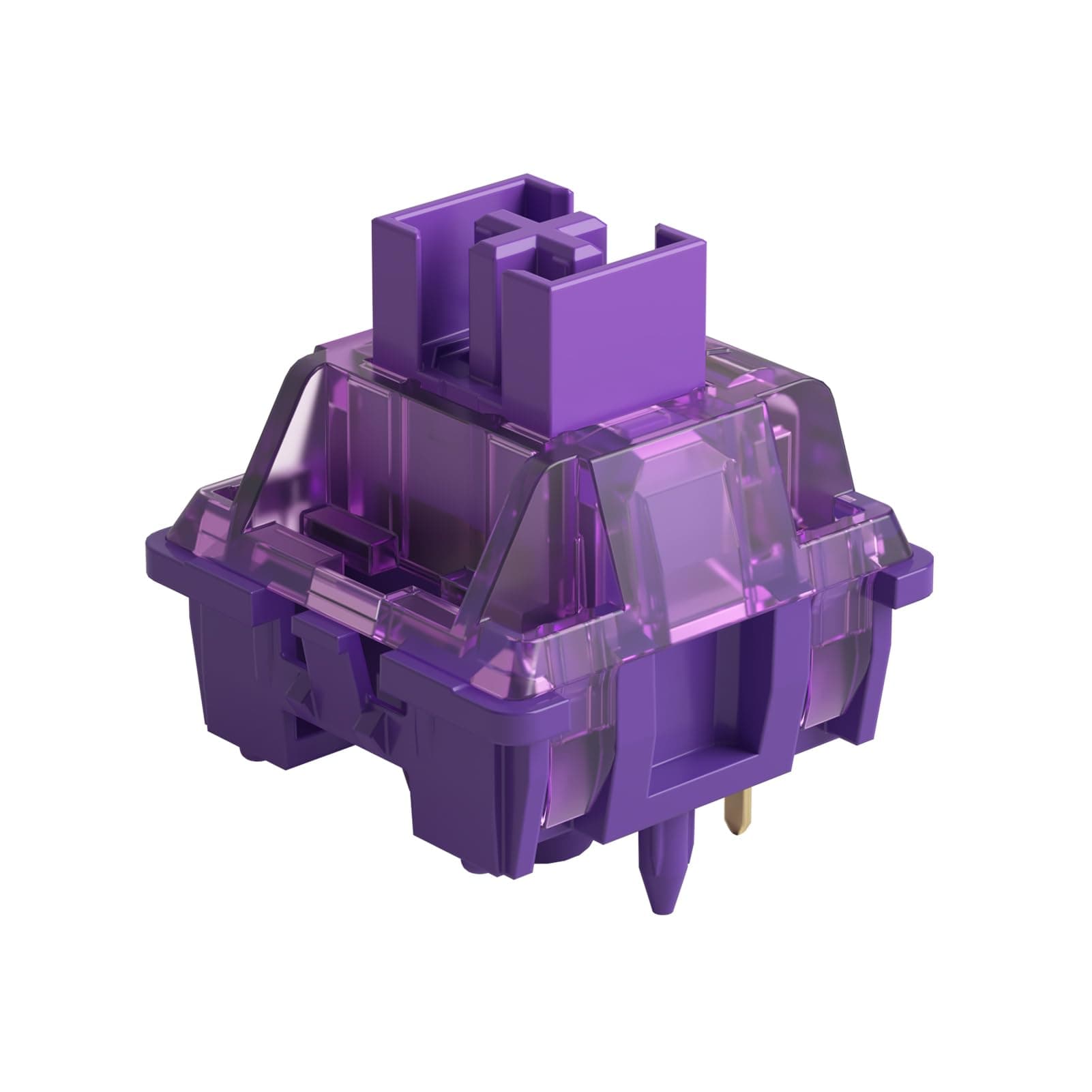 V3 Lavender Purple Pro Keyboard Switch with Dustproof Stem for Mechanical Gaming Keyboard, 5-Pin Tactile Switches Pre-Lubed Switch (45pcs)