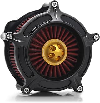 For harley davidson Sportster Air Cleaner filter street road glide M8 softail dyna 103 107 air intake Road King touring (OPS Black - Red -Gold spike, Model A : Sportster 883 1200)