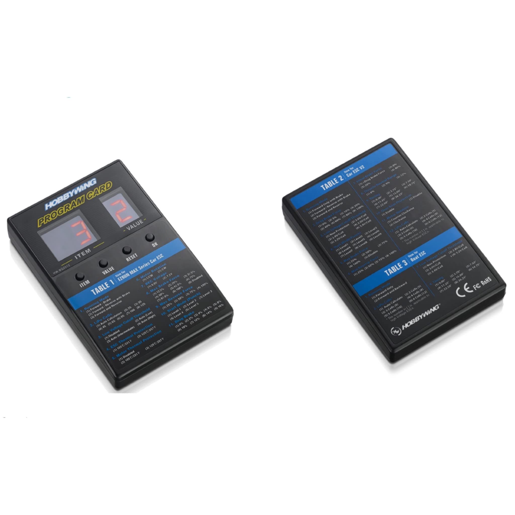 LED Program Card for ESC