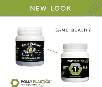 Polly Plastics Rock Tumbler Tumbling Media Grit Kit in Heavy Duty Resealable Bags - No Filler Material
