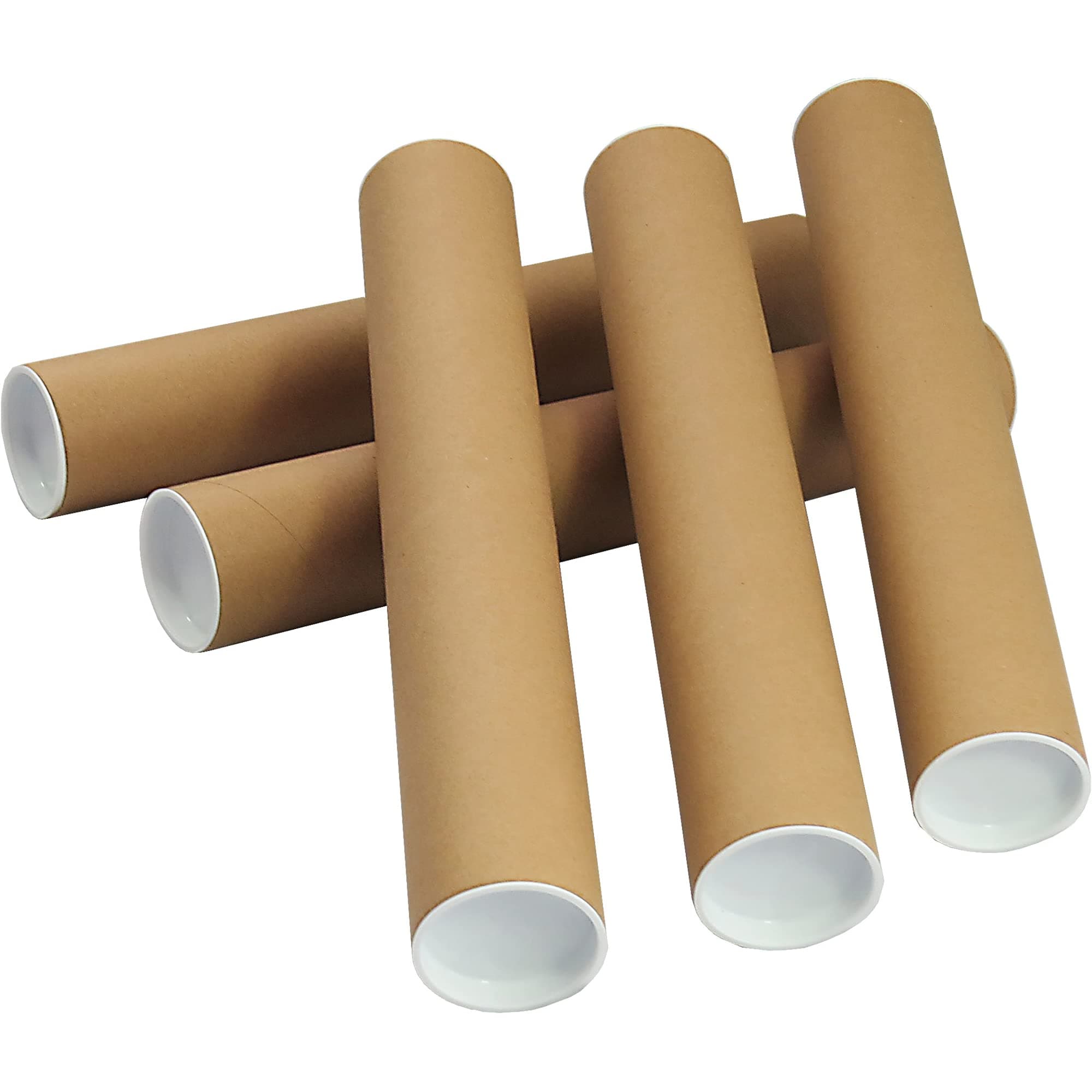 – Globe Packaging 25 x A3 QUALITY POSTAL TUBES POSTER 330mm x 50mm ROLLS + END CAPS
