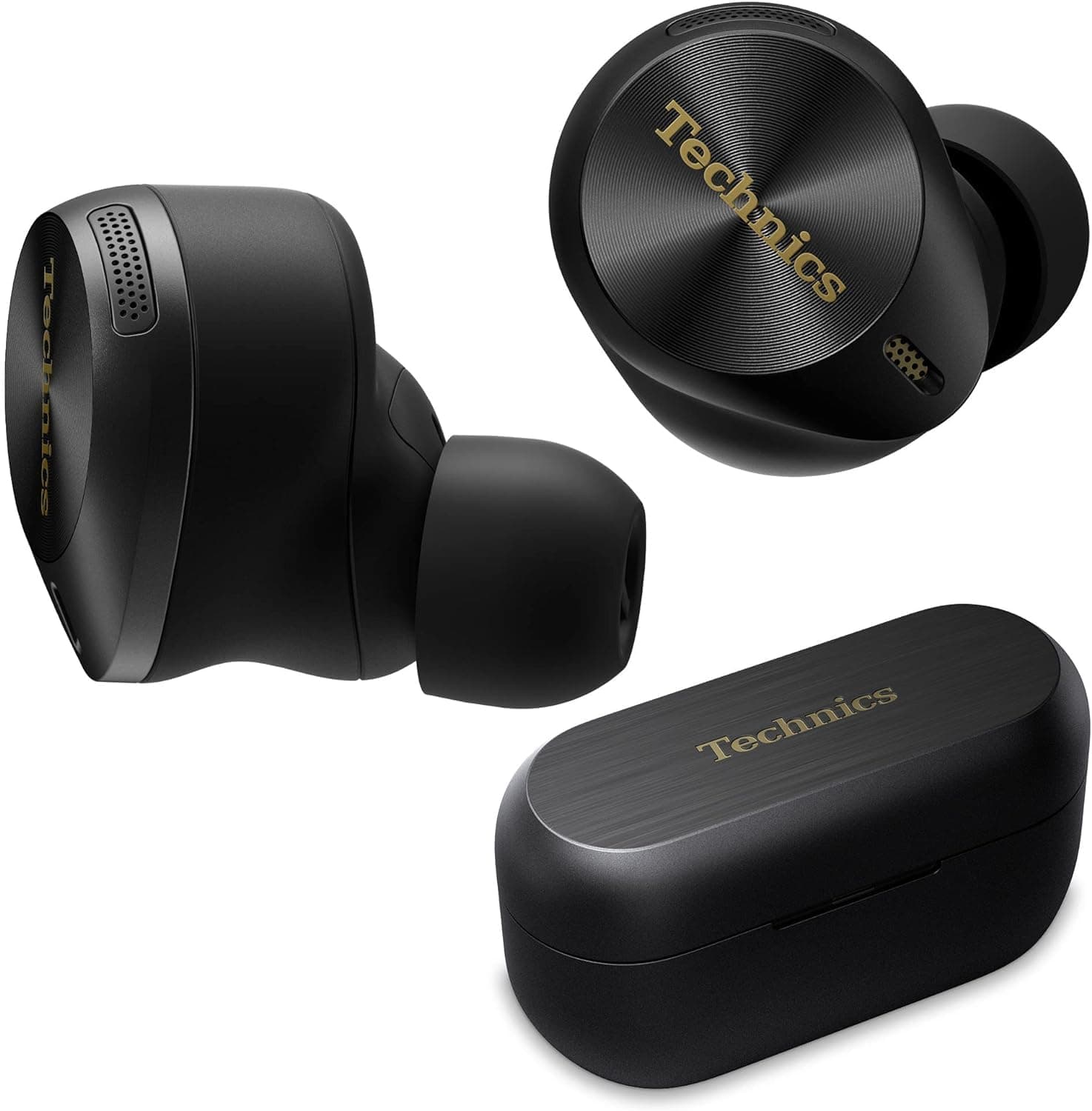 Premium Hi-Fi True Wireless Bluetooth Earbuds with Advanced Noise Cancelling, 3 Device Multipoint Connectivity, Wireless Charging, Hi-Res Audio + Enhanced Calling - EAH-AZ80-K (Black)