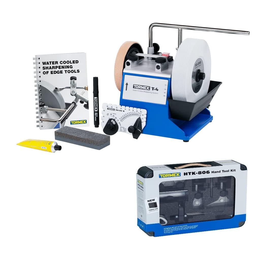 Tormek T4 Water Cooled Sharpening System + HTK 806 Hand Tool Kit