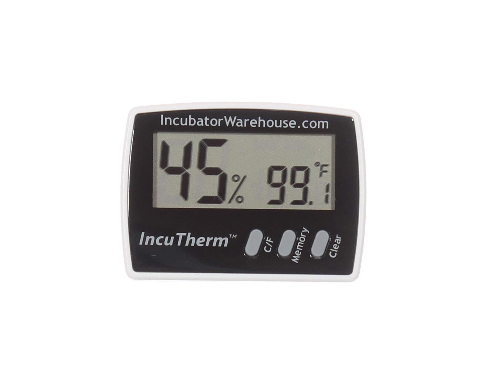 IncuTherm Digital Thermometer Hygrometer with Min/Max Memory