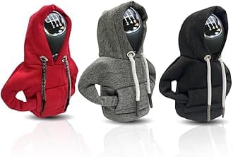 JOYCOURT2Packs Car Gear Shift Cover, Fashionable Hoodie Car Shift Knob, Winter Warm Gear Shift Knob Cover Sweater Shirt,Auto Interior Accessories Shift Knob,Universal Car Decor Accessories