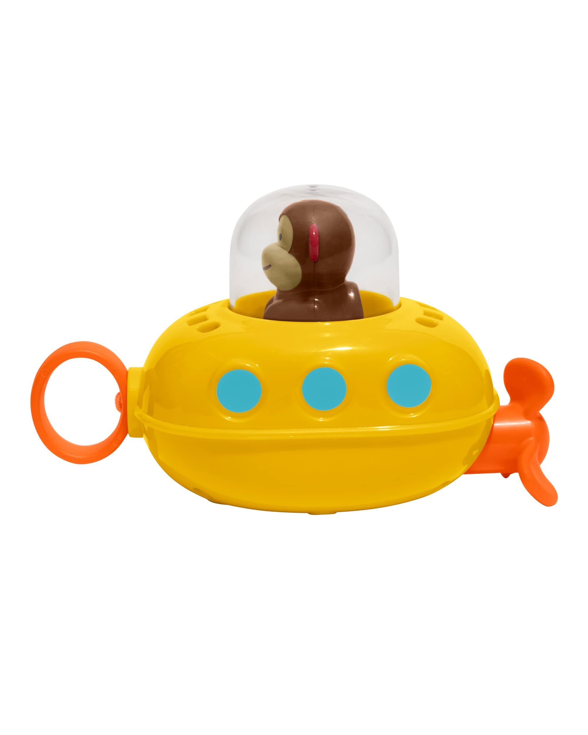 Pull & Go Monkey Submarine: Baby Bath Toy, Marshall Monkey Zoo Character