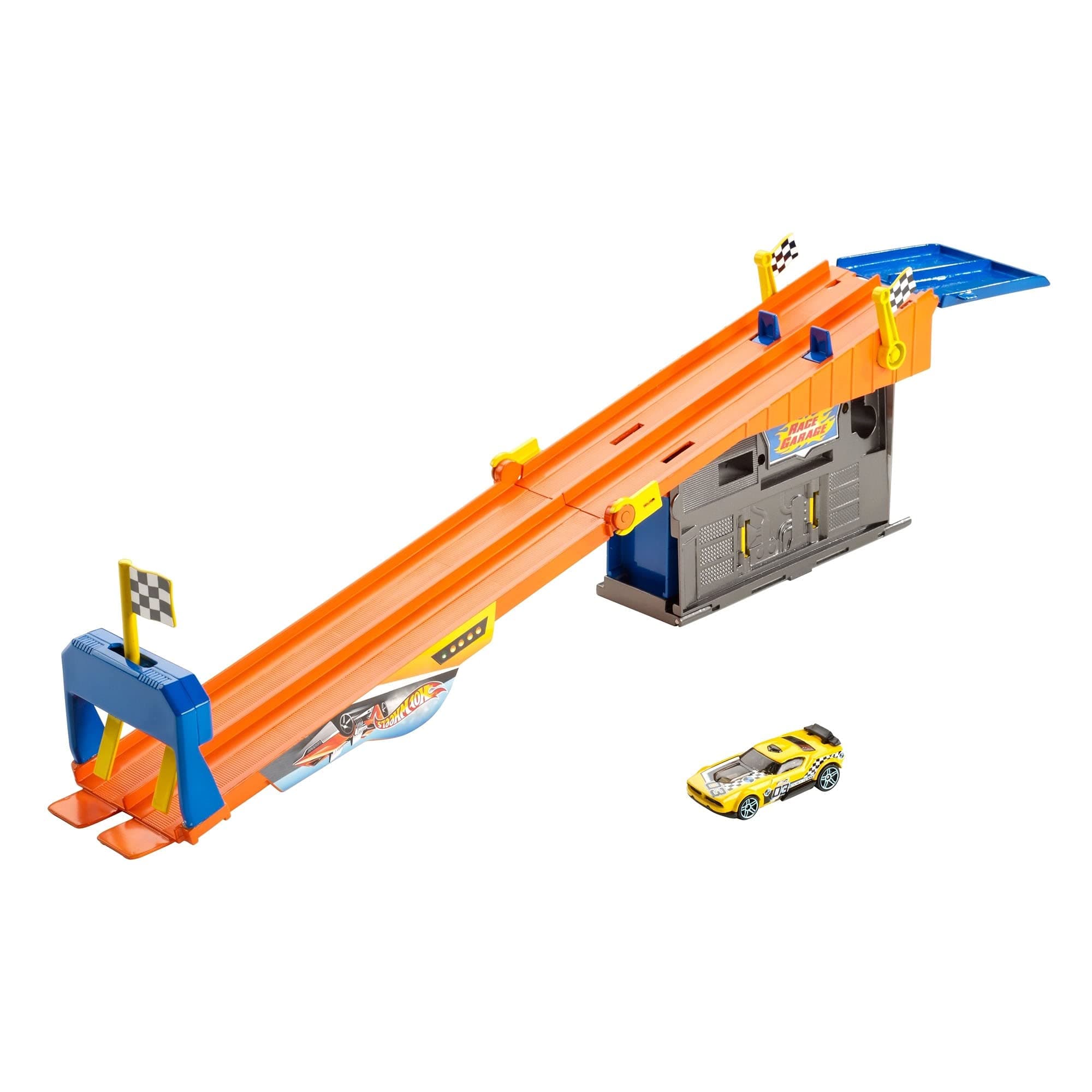 Hot Wheels Polypropylene Rooftop Race Garage Play Set, Multicolor