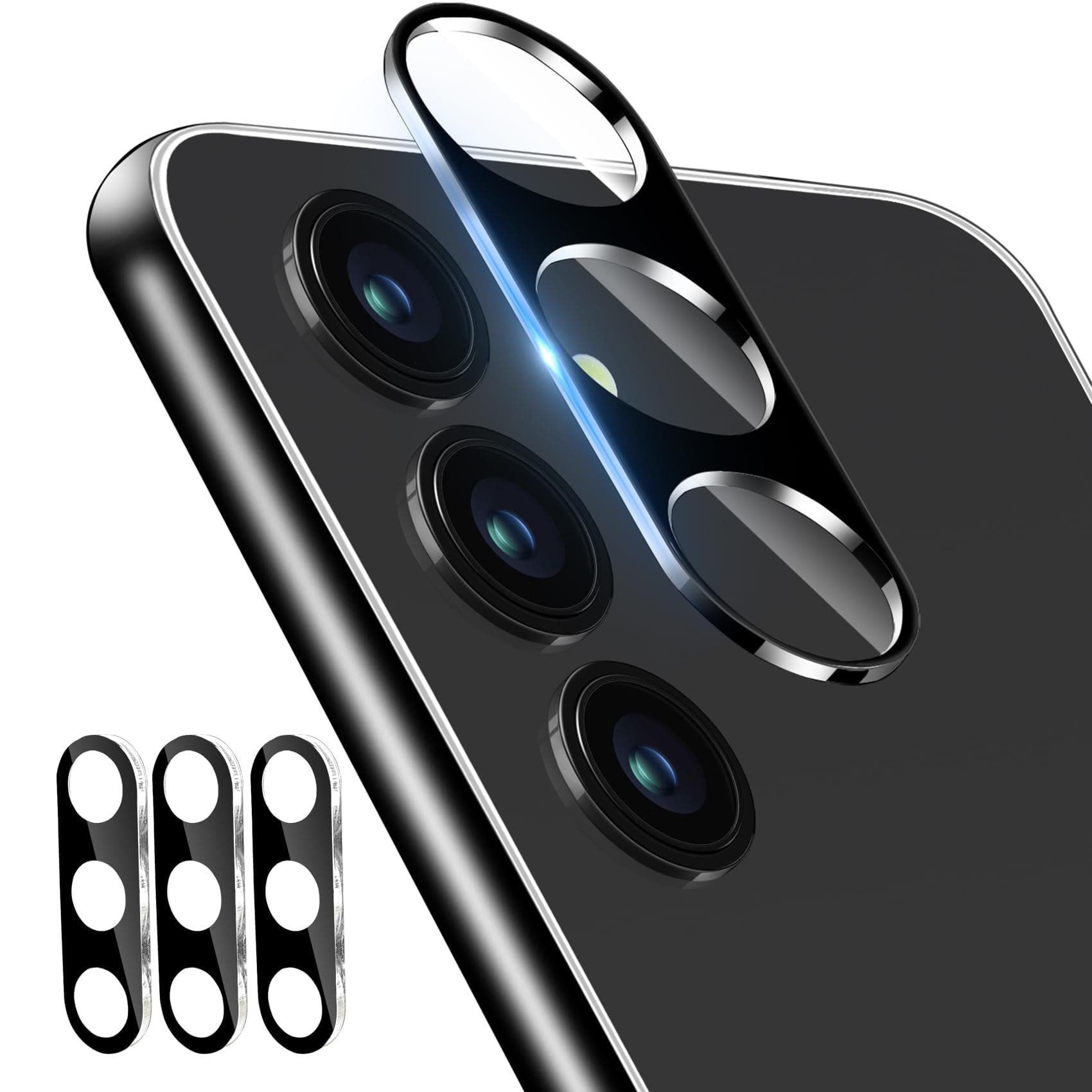 3 Pack Dengduoduo Camera Lens Protector for Samsung Galaxy A15 5G, Tempered Glass Camera Protector Back Lens Cover, Ultra HD, 9H Hardness, Anti-Scratch, Case Friendly, Easy to Install [No Affect on Night Shots]