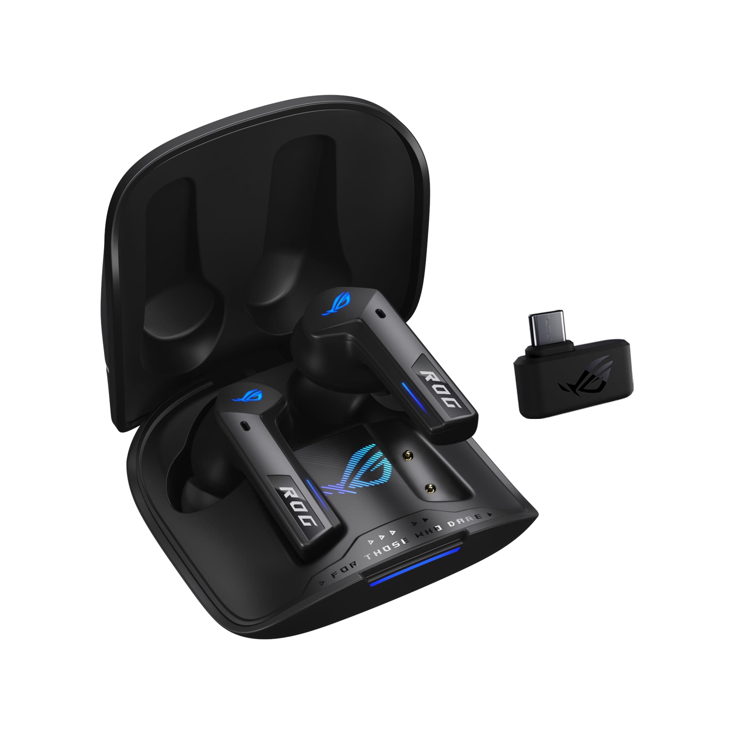 ROG Cetra True Wireless SpeedNova Gaming Earbuds – Dual-Mode (BT, 2.4GHz), Dirac Opteo, Bone-Conduction AI Mic, Adaptive ANC, 46Hr Battery, for PC, PS5, PS4, Switch, Mobile, ROG Ally/X - Black
