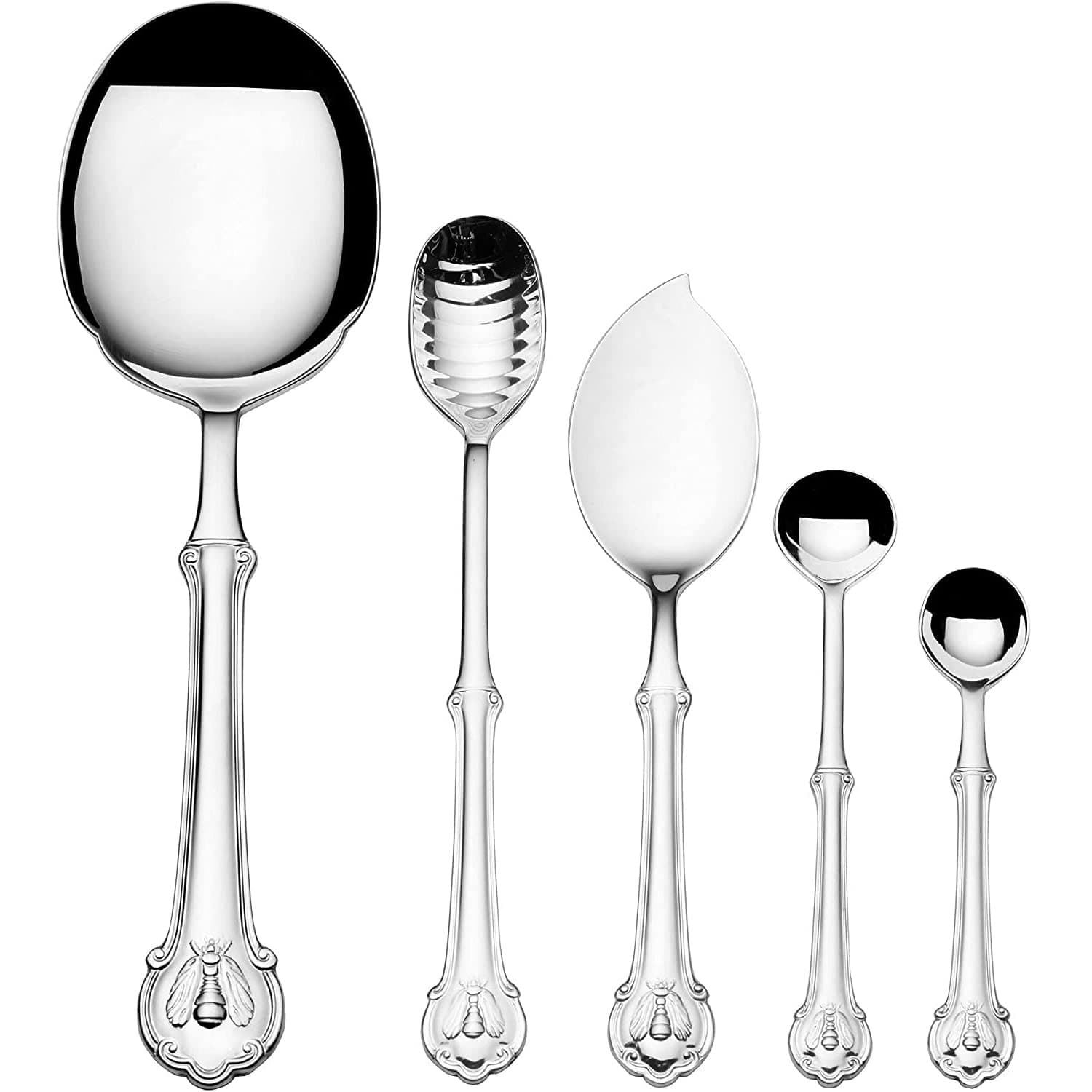 Wallace 18.10 Napleon Bee 5 Piece Spoon Set