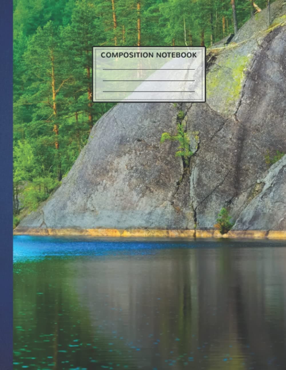 Composition Notebook: Saimaa Lake In Finland 8.5 x 11 Inches, 110 Pages Composition Notebook, Wide Ruled Paper Book, Back To School Notebook For Elementary, College, Study Notes