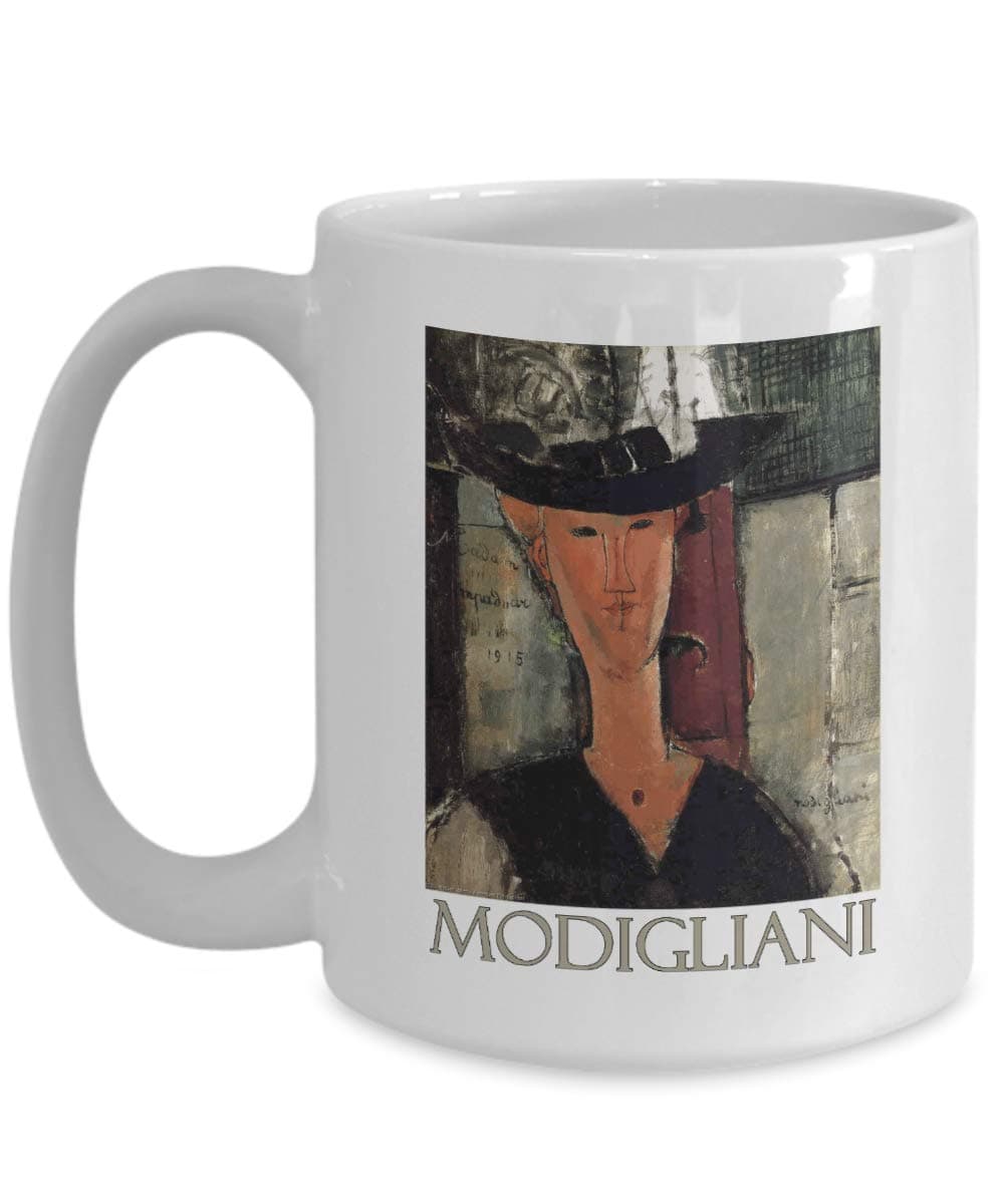 Madame Pompadour by Amedeo Modigliani - Ceramic Coffee Mug