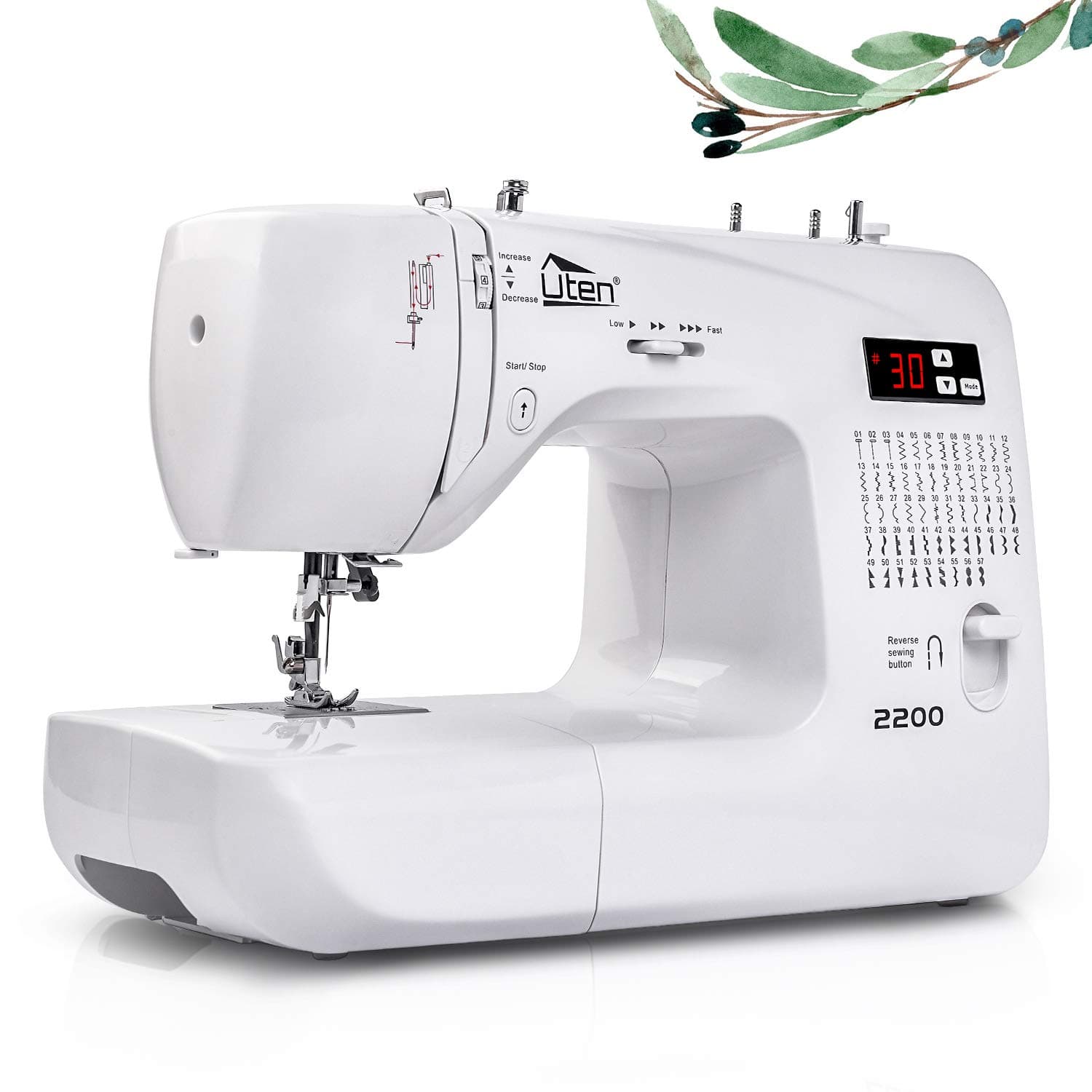 Sewing Machine Computerized Embroidery Sewing Machine with 60 Unique Built-in Stitch