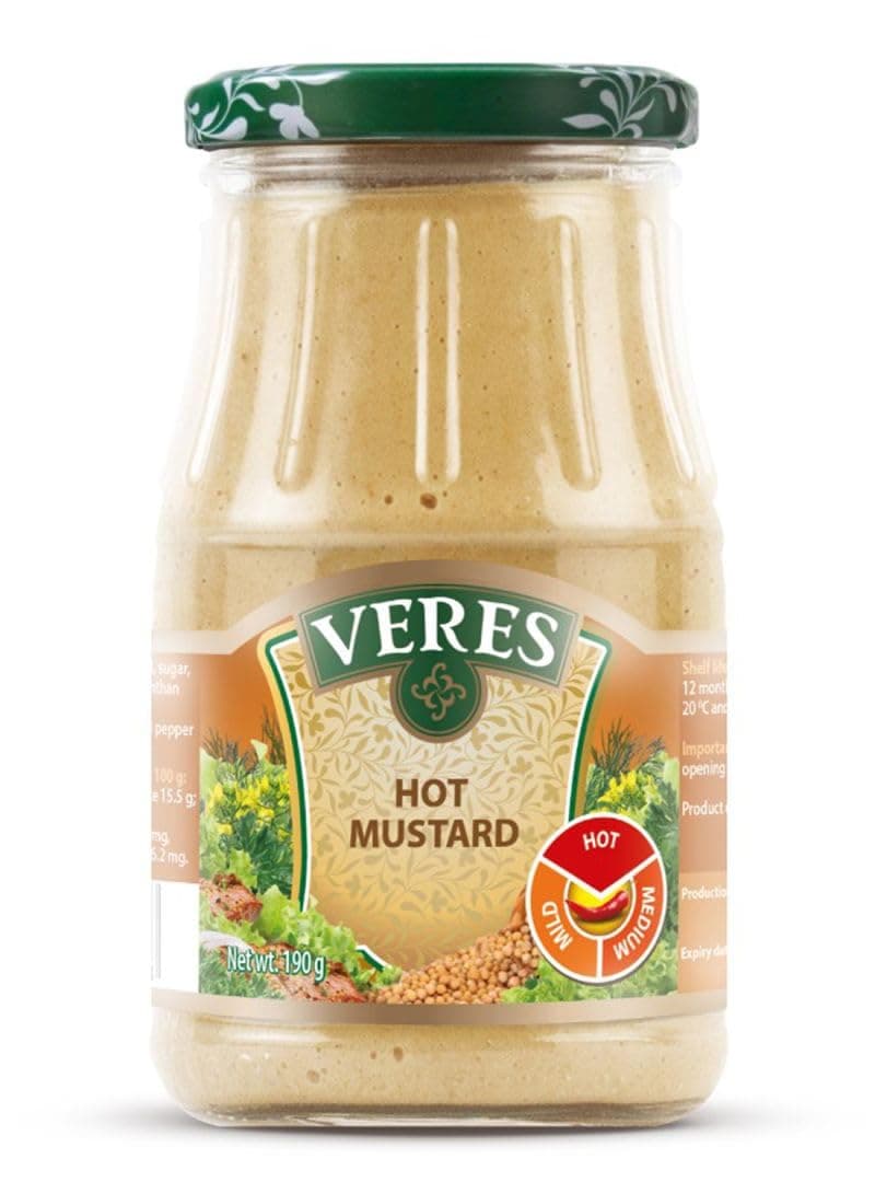 VERES HOT MUSTARD 190G JAR