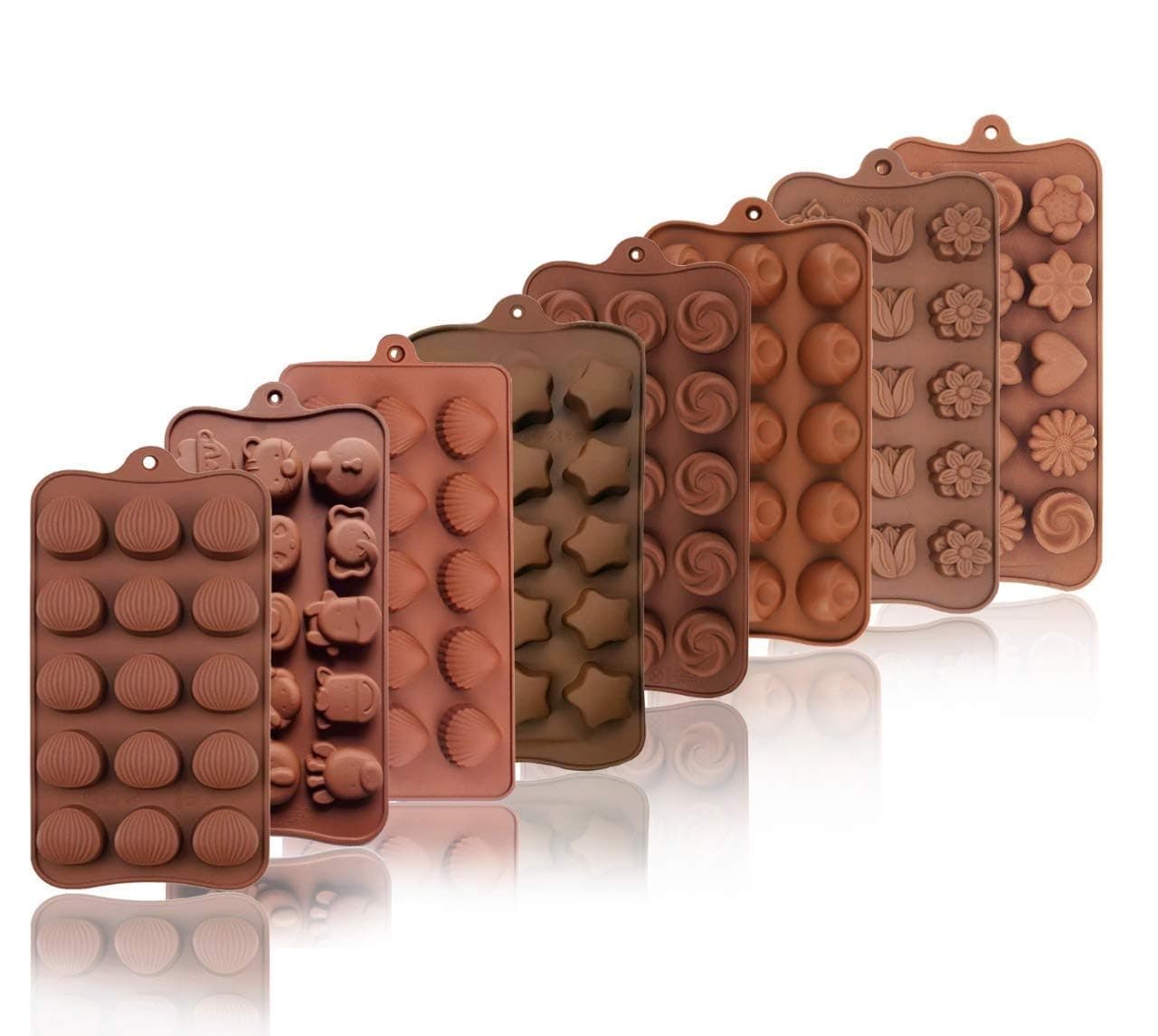 Stewit Chocolate Silicon Mould, Random Design Chocolate Mould for Baking Making Chocolates