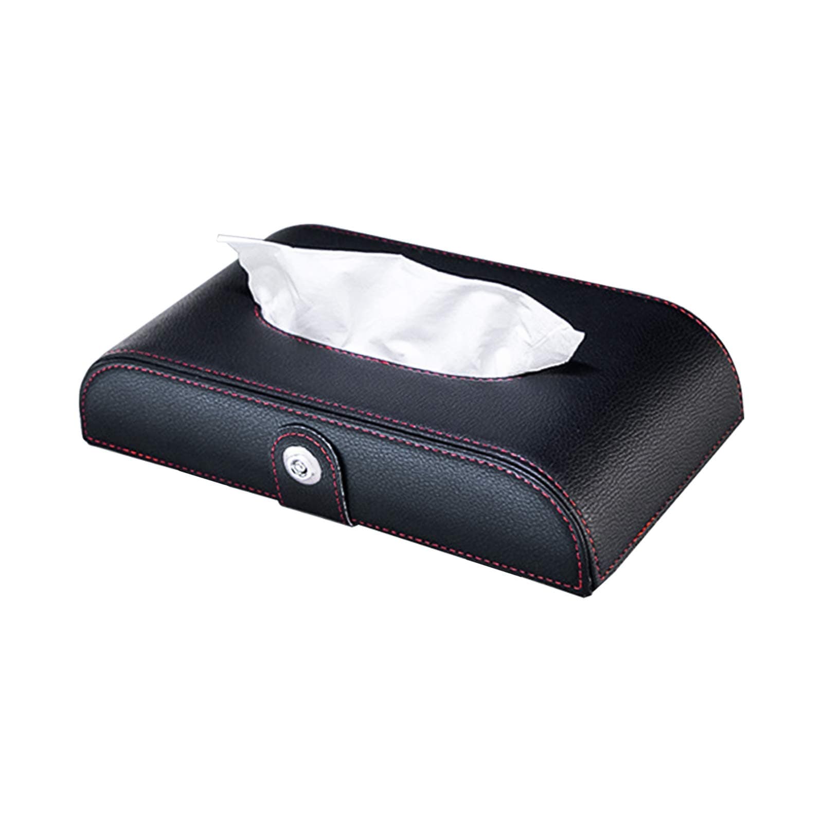 ValueHallCar Tissue Holder PU Leather Sun Visor Napkin Holder Concise Sun Visor Tissue Holder Car Visor Tissue Holder for Car Home Office V9A09