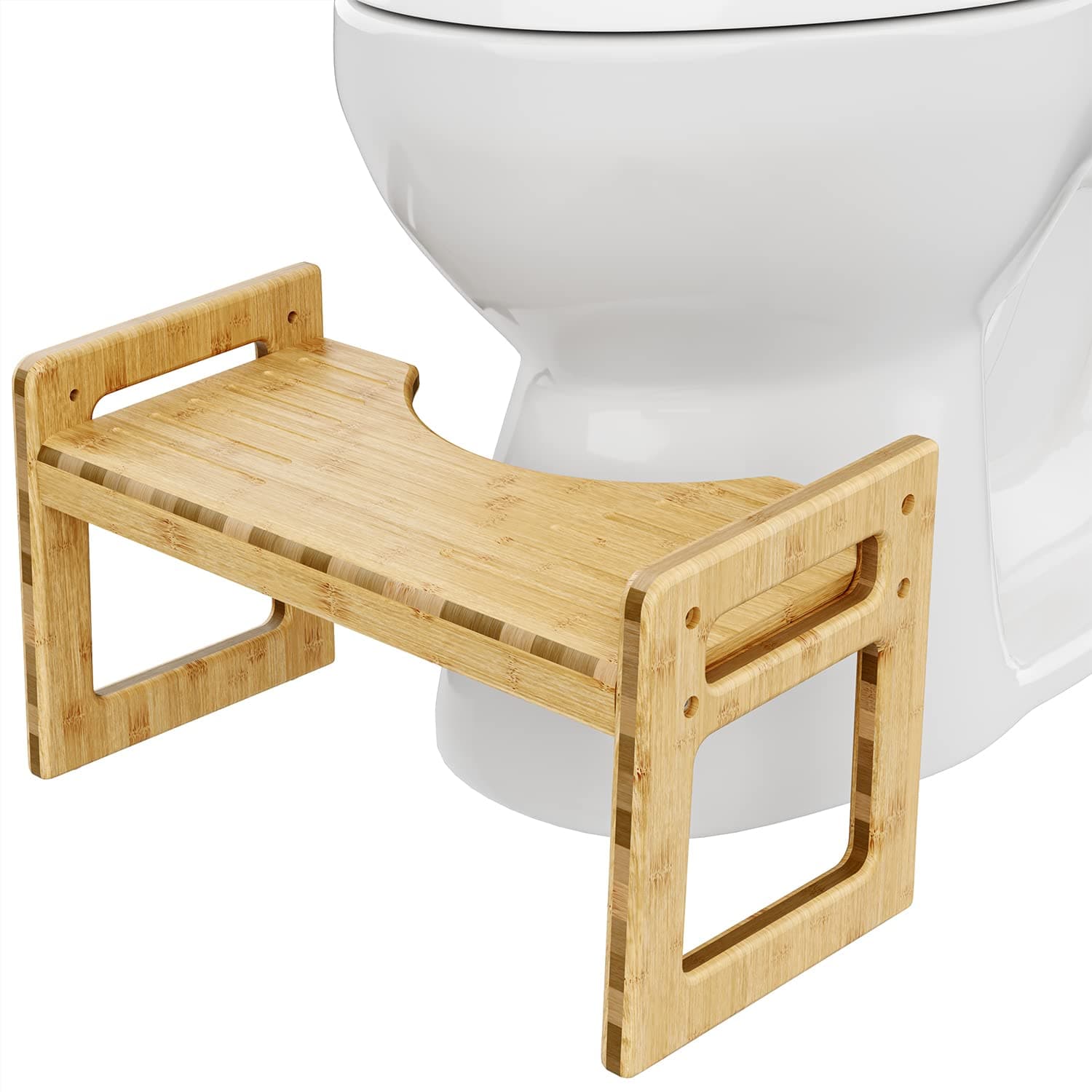 The Original Adjustable Height Bathroom Toilet Stool