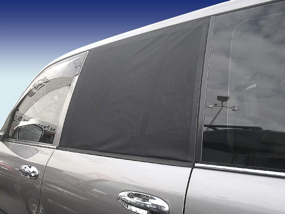 LRB Auto sun screen Rectangular Window Car Sunshades, Large, Black, Set of 2
