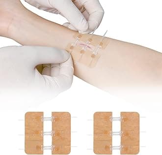 Zip Stitch Laceration Repair Without Stitches Butterfly Bandaids Quick Clot - Emergency Wound Closures Device 2 Pieces（PU）