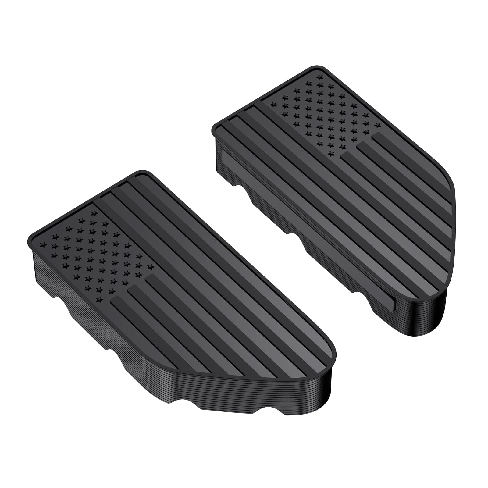 Bed Rail Stake Pocket Covers Compatible with Chevy Silverado/GMC Sierra 2500/3500HD(2020 2021 2022 2023 2024) Chevy Silverado/GMC Sierra 1500(2019-2024), Accessories Bed Rail Holes Covers(2PS)