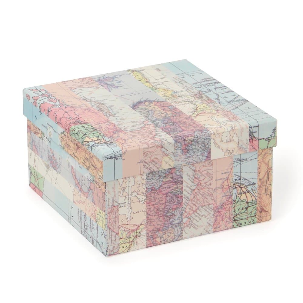 Paperchase Gift, Storage Boxes (Medium, Maps)