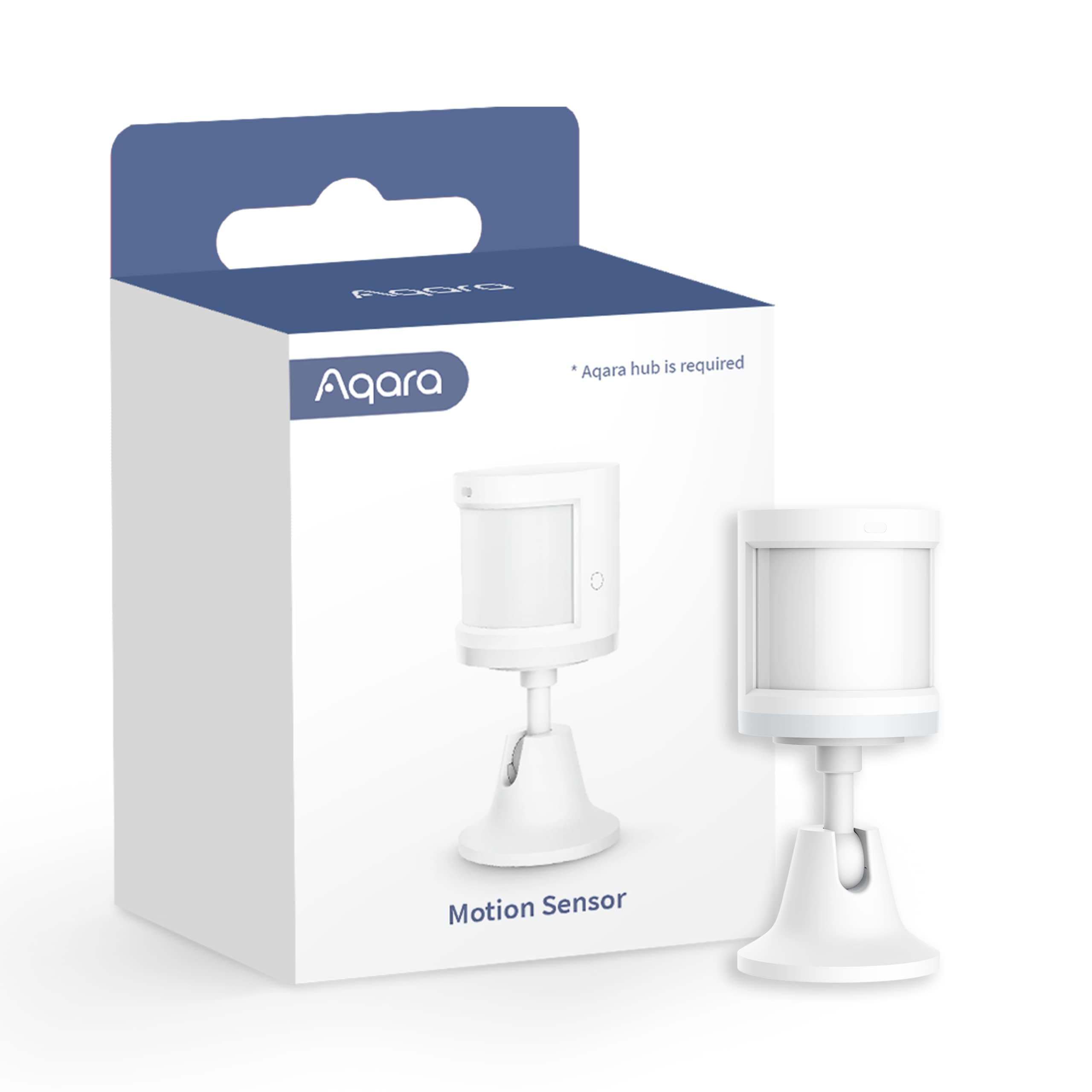 Motion Sensor, Zigbee Connection, for Alarm System and Smart Home Automation, Broad Detection Range, Compatible with Apple HomeKit, Alexa, Requires Hub (White)