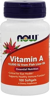 Now Foods, Vitamin A, 10,000 IU, 100 Softgels
