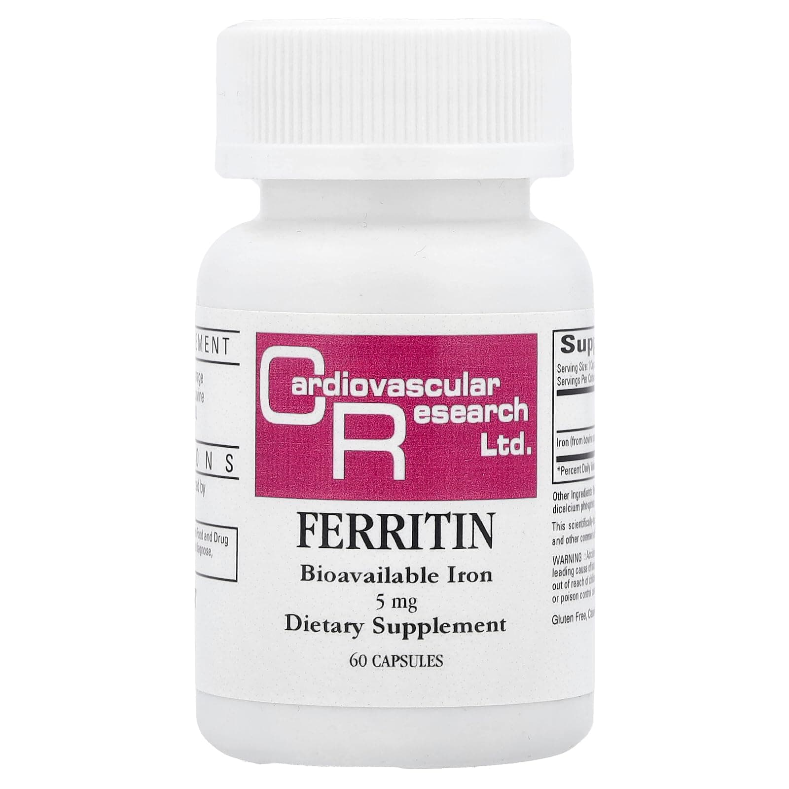 Cardiovascular Research Ferritin Capsules, 60 Count