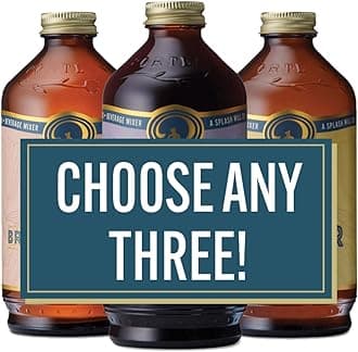 - Portland Syrups - CHOOSE YOUR FLAVORS - Premium Concentrates for Cocktails, Mocktails, Soda, Tea, Coffee, Baking & More - Organic Ingredients & 40% Less Sugar - Box of 3 (12oz Bottles)