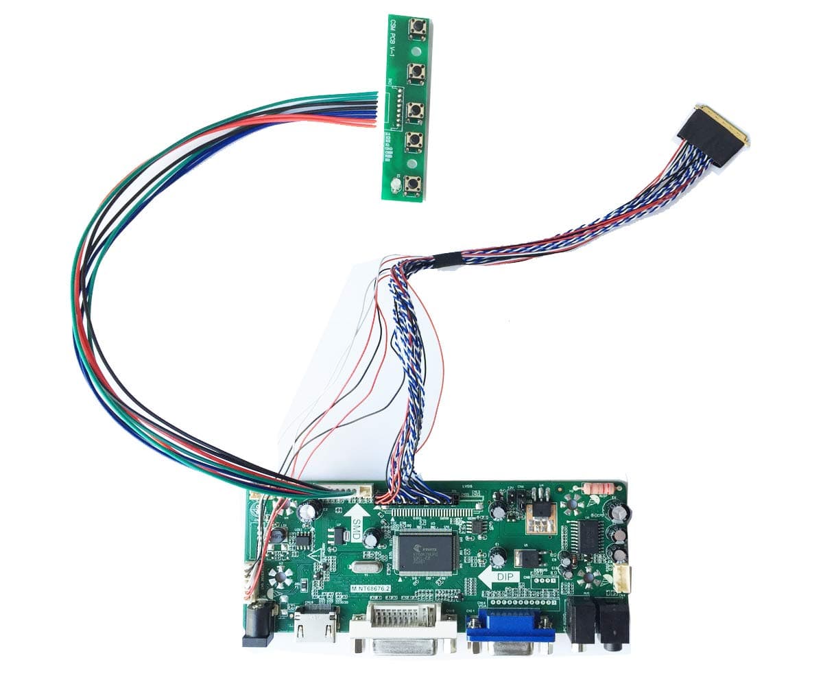 HDMI DVI VGA Input LCD Controller Inverter Board Kit for B156XW02 V.2 LED Panel 1366x768