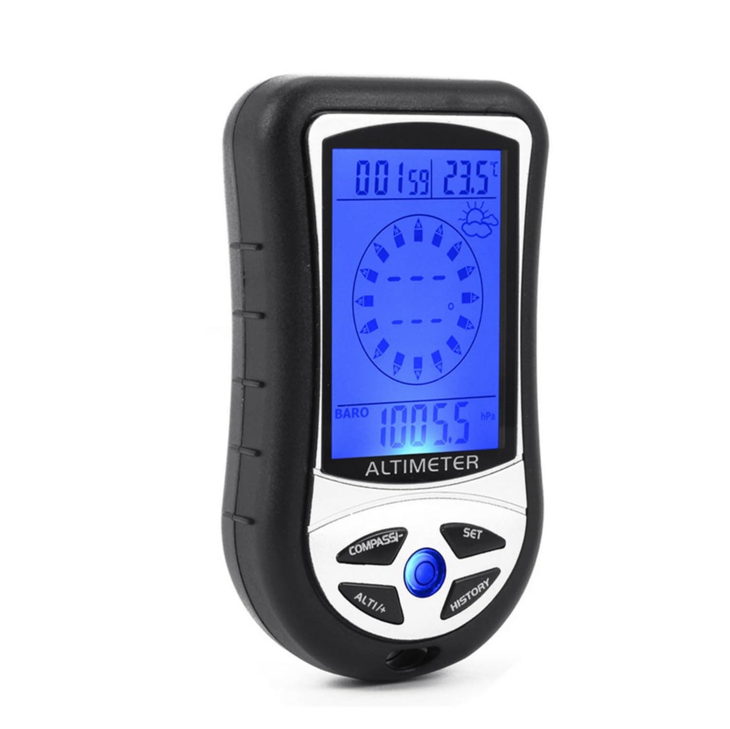 DS302 8 In 1 Handheld Digital LCD Electronic Navigation Gps Compass Altimeter Altitude Gauge Thermometer Fishing Barometer