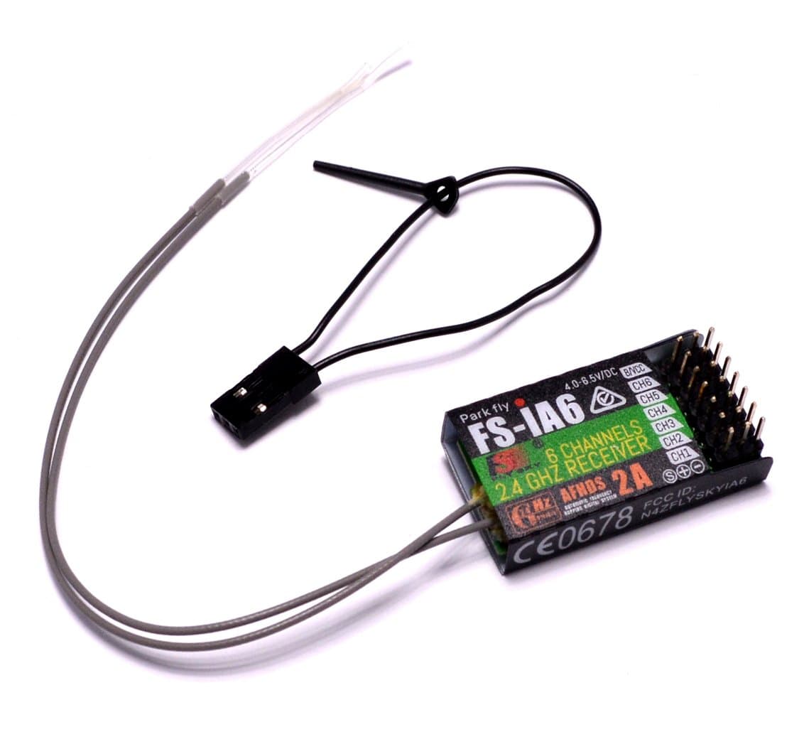 Flysky FS-iA6 2.4G 6 Channel Remote Control Receiver with Double Antenna Compatible Flysky i4 i6 i10 GT2E GT2F GT2G Transmitter RC210