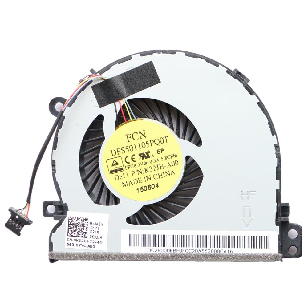 Laptop CPU Cooling Fan for DELL Latitude E3450 E3550 CPU Cooling Fan DFS501105PQ0T FFG8 P/N:K32JH-A00