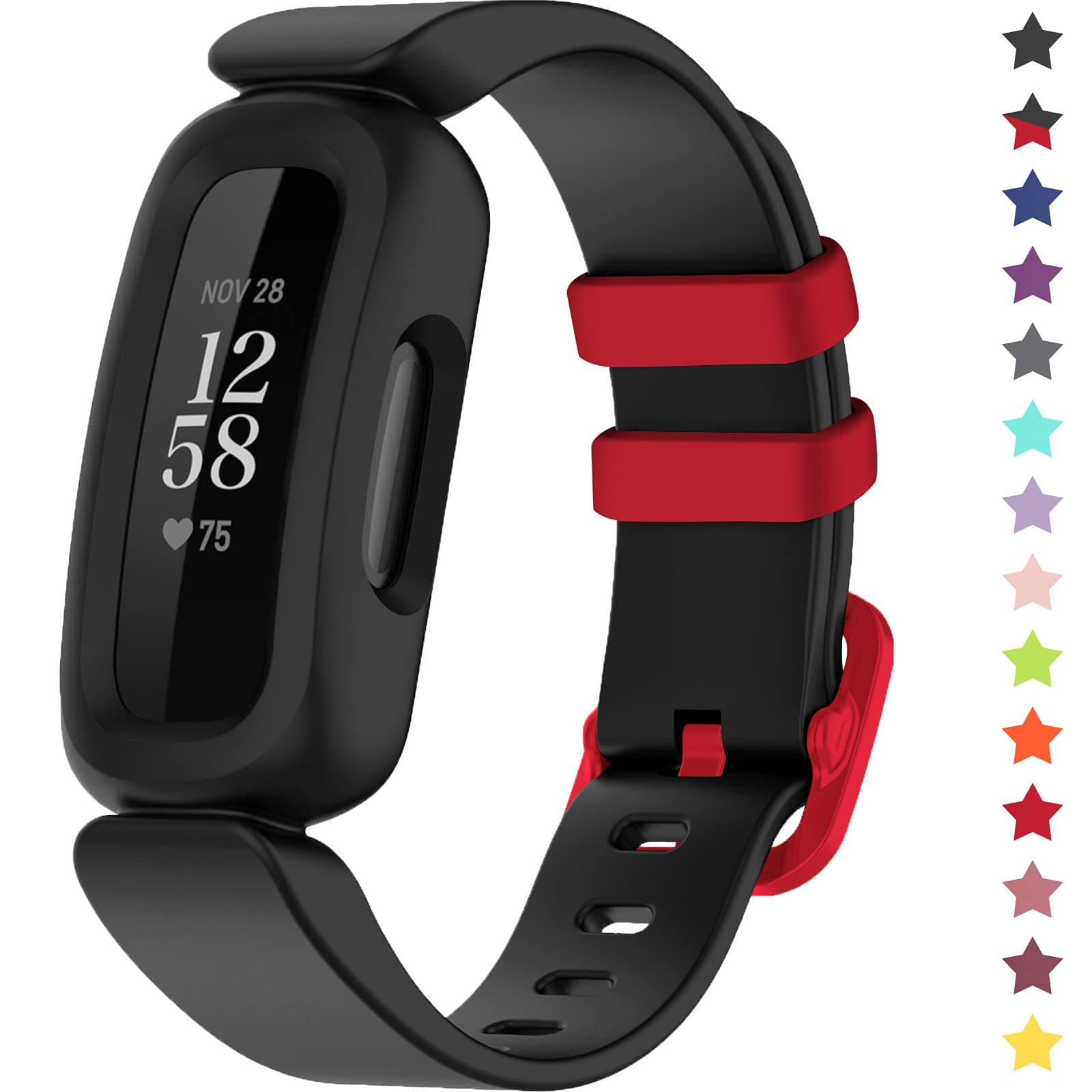 Straps Compatible with Fitbit Ace 3 for Kids, Soft Silicone Waterproof Bracelet Accessories Sports Watch Strap Replacement for Fitbit Inspire 2/Ace 3 Boys Girls