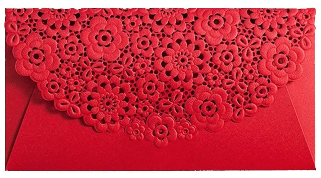 Fancy Laser Cut Chinese Red Envelopes